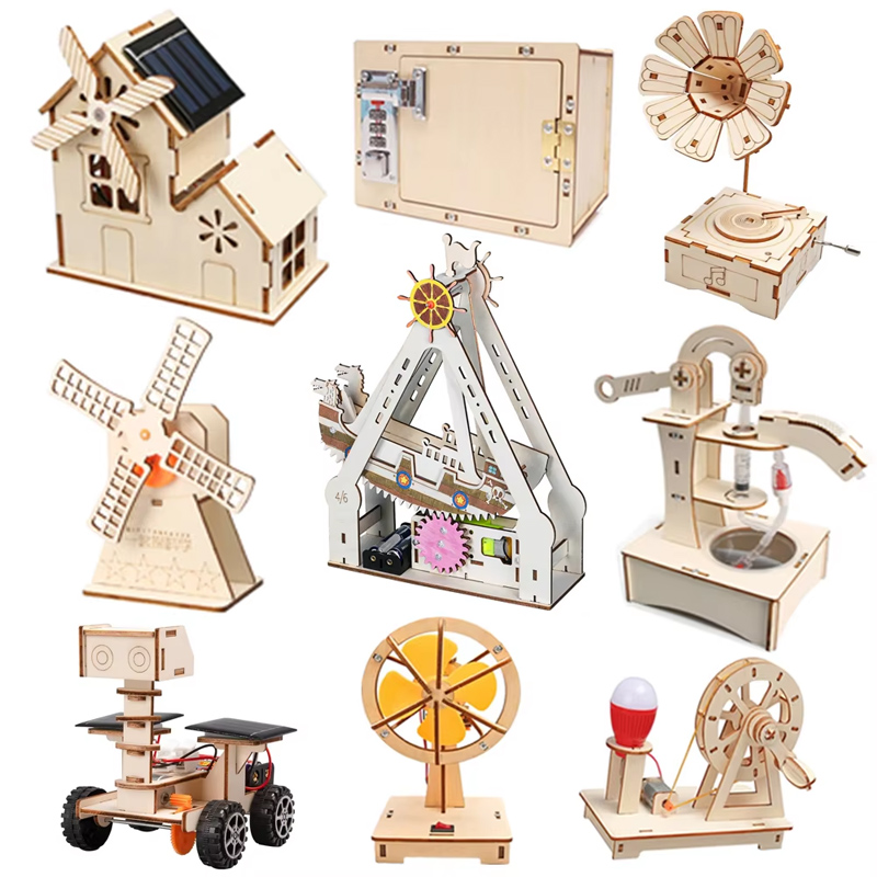 Science Project Kit - STEAM Deney Seti Ahşap DIY Oyuncak