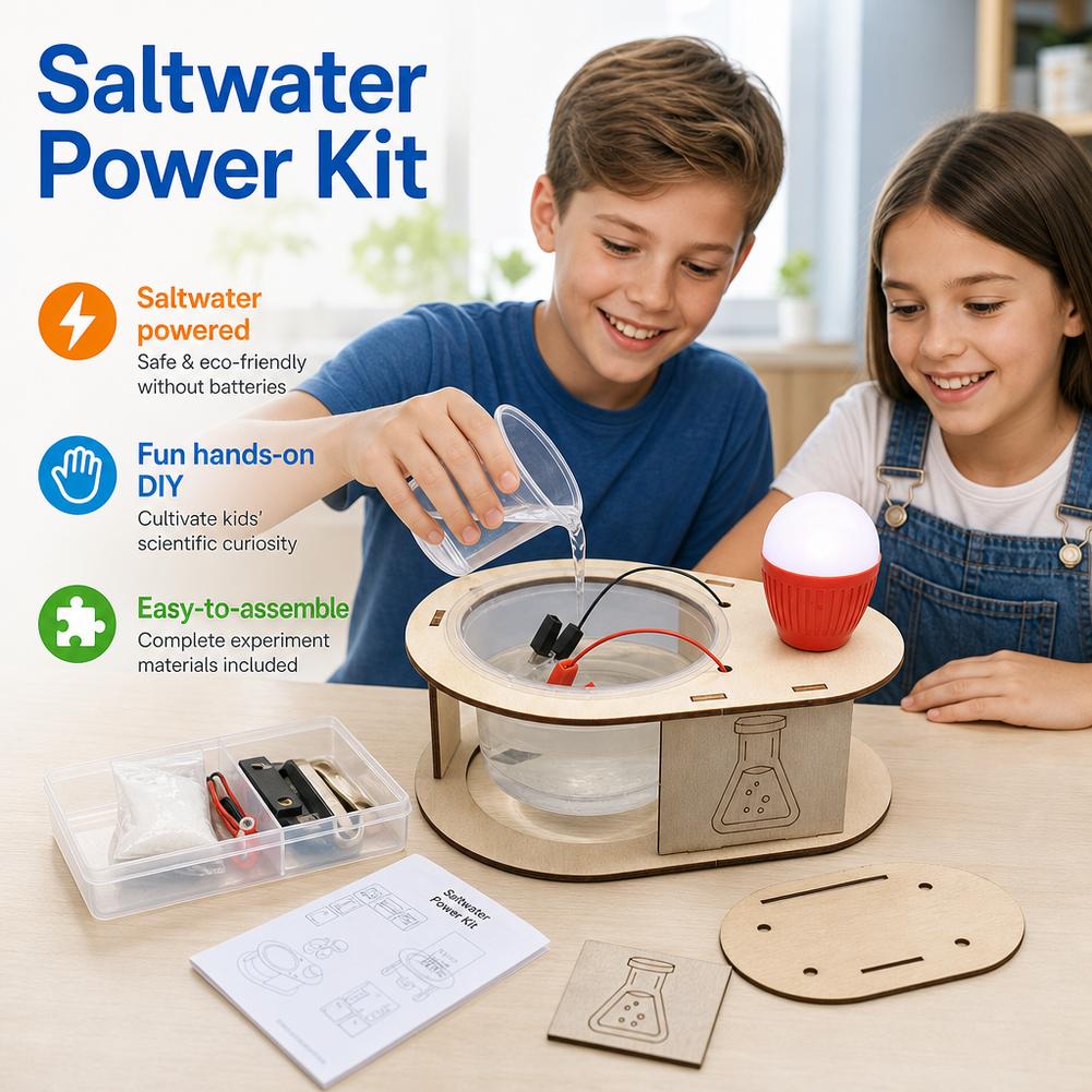 Science Kit - Kendin Yap Tuzlu Su Enerjisiyle Çalışan