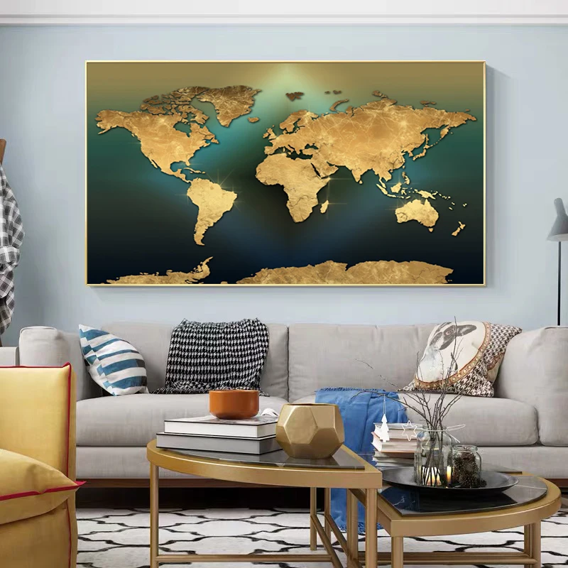 Modern Minimalist Dünya Harita - Star Map Poster incelemesi ve fiyatı